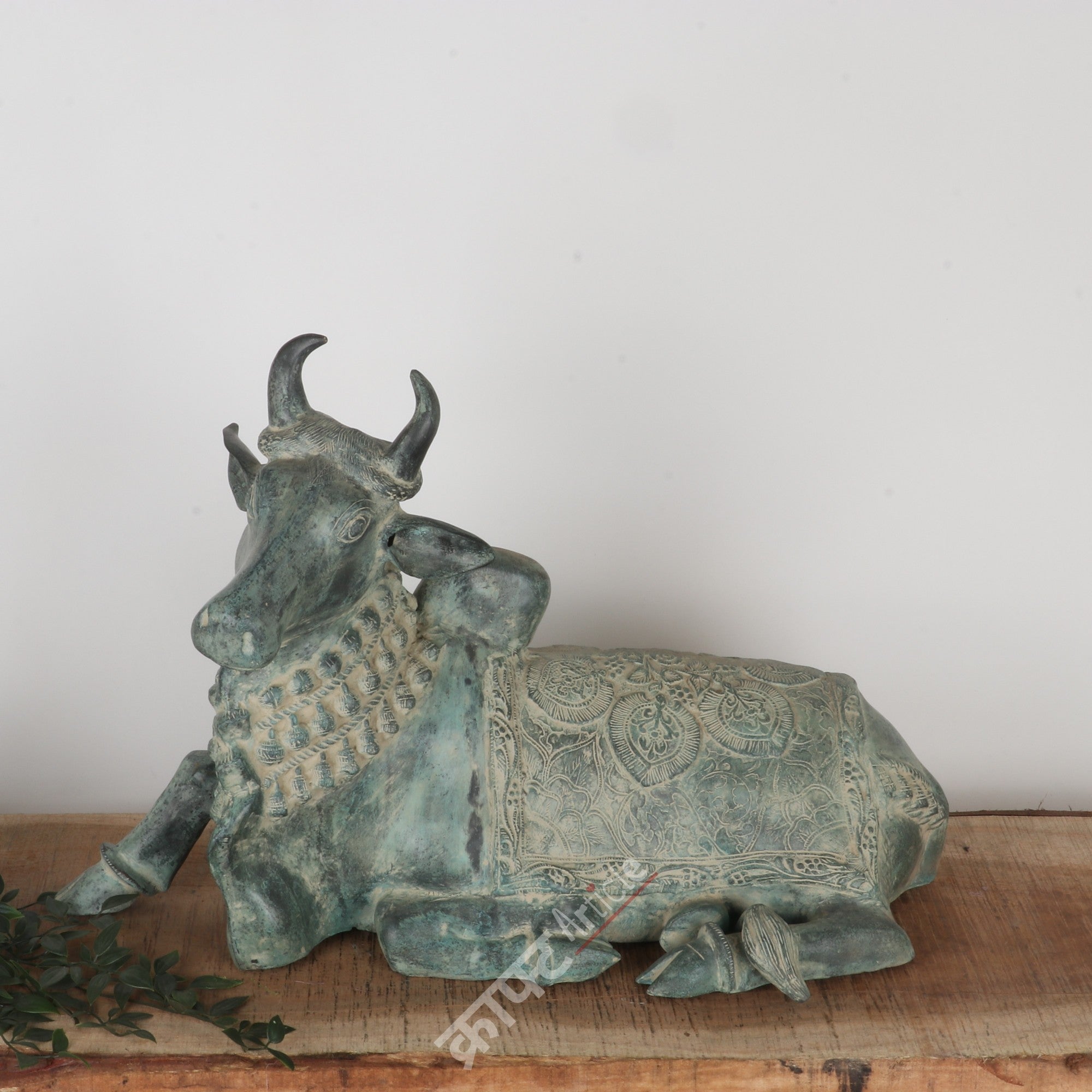 Brass Nandi Sculpture 17"
