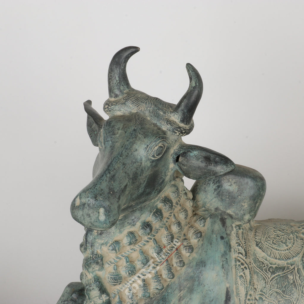Brass Nandi Sculpture 17"