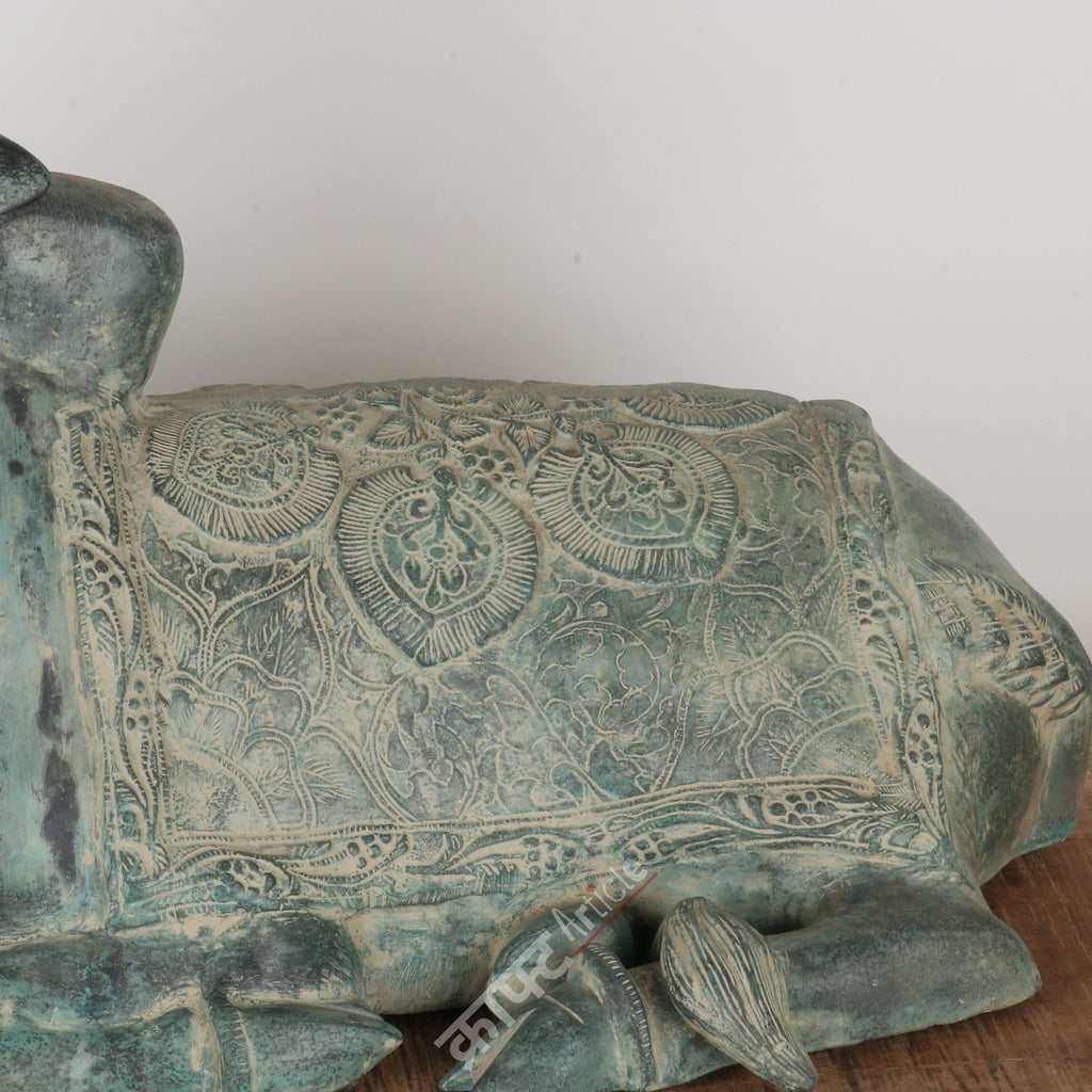 Brass Nandi Sculpture 17"