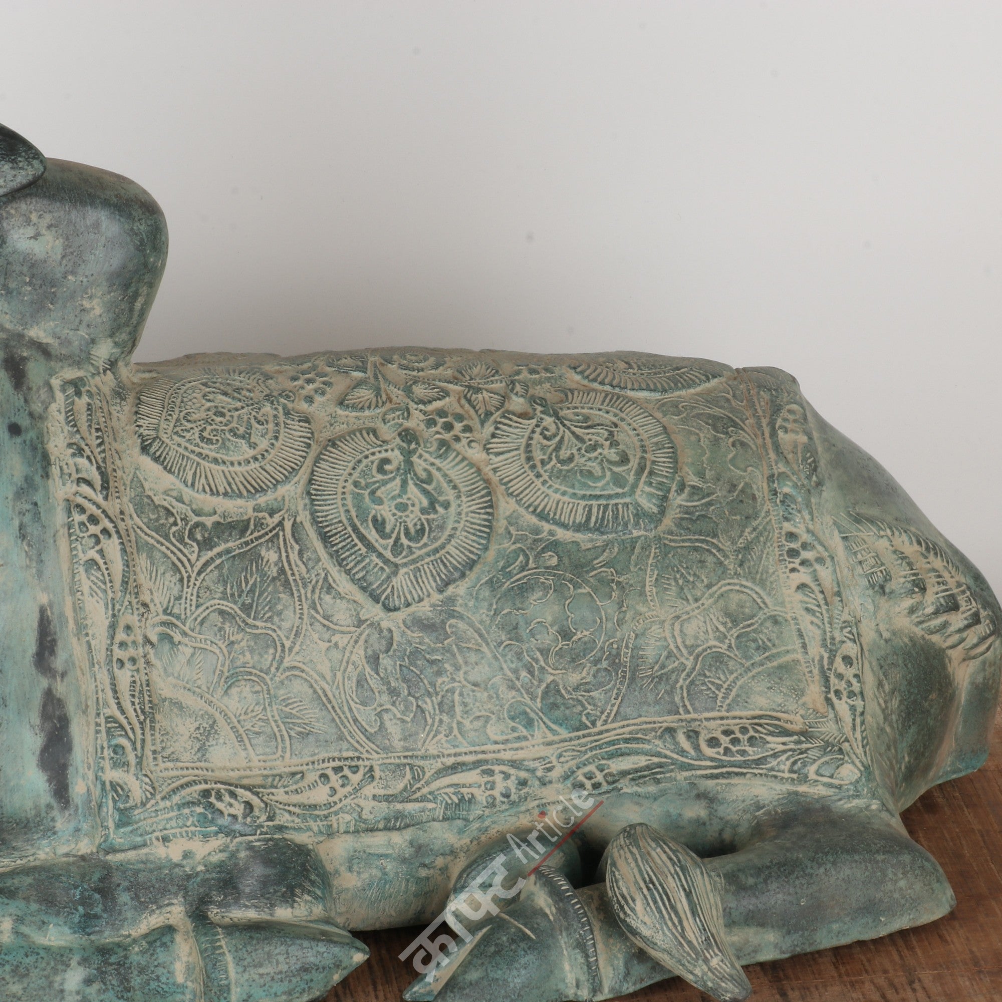 Brass Nandi Sculpture 17"