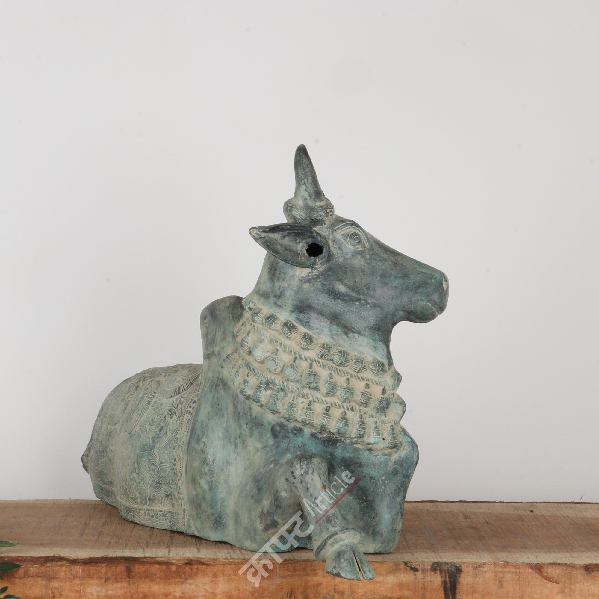 Brass Nandi Sculpture 17"