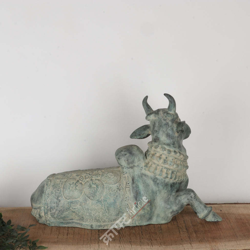 Brass Nandi Sculpture 17"