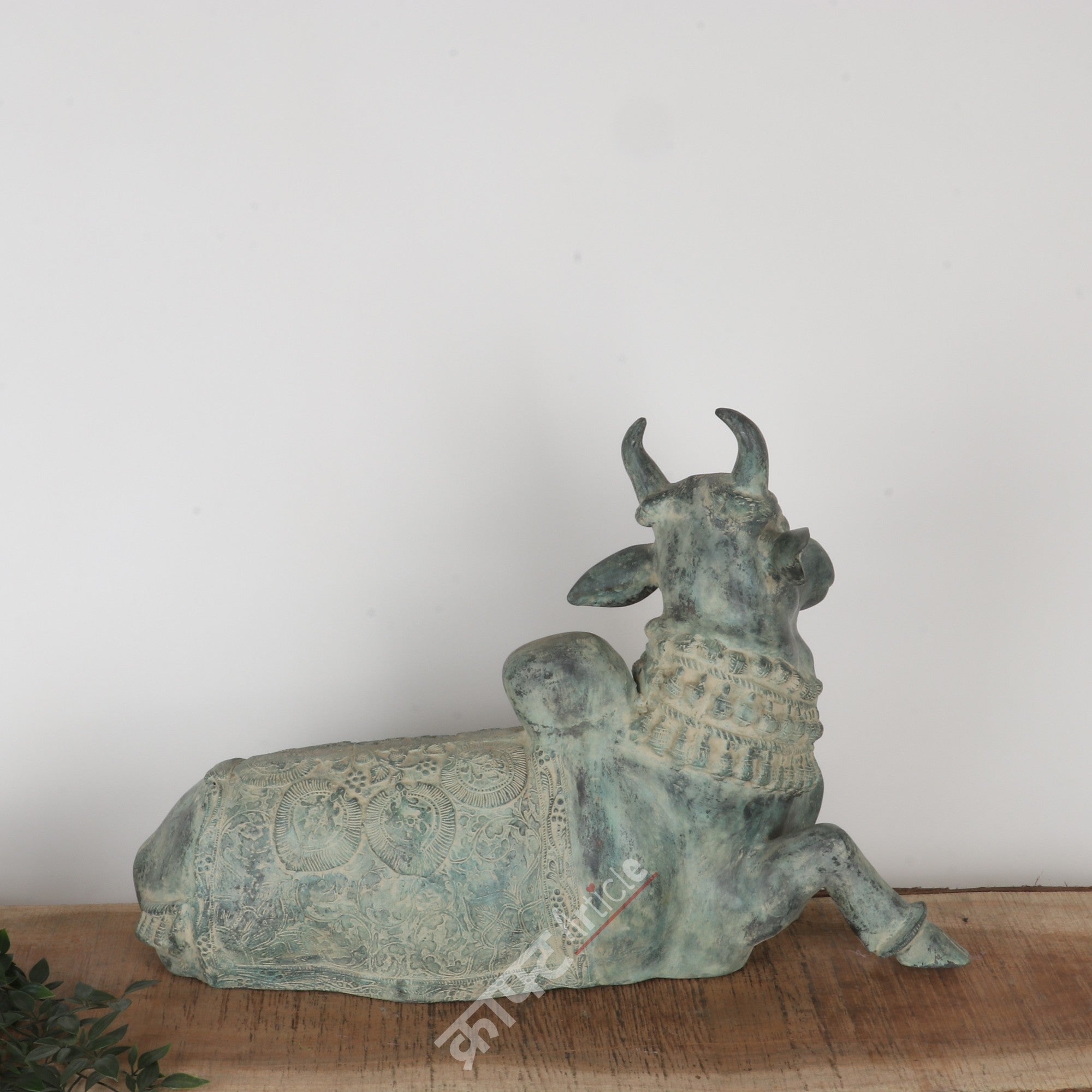 Brass Nandi Sculpture 17"