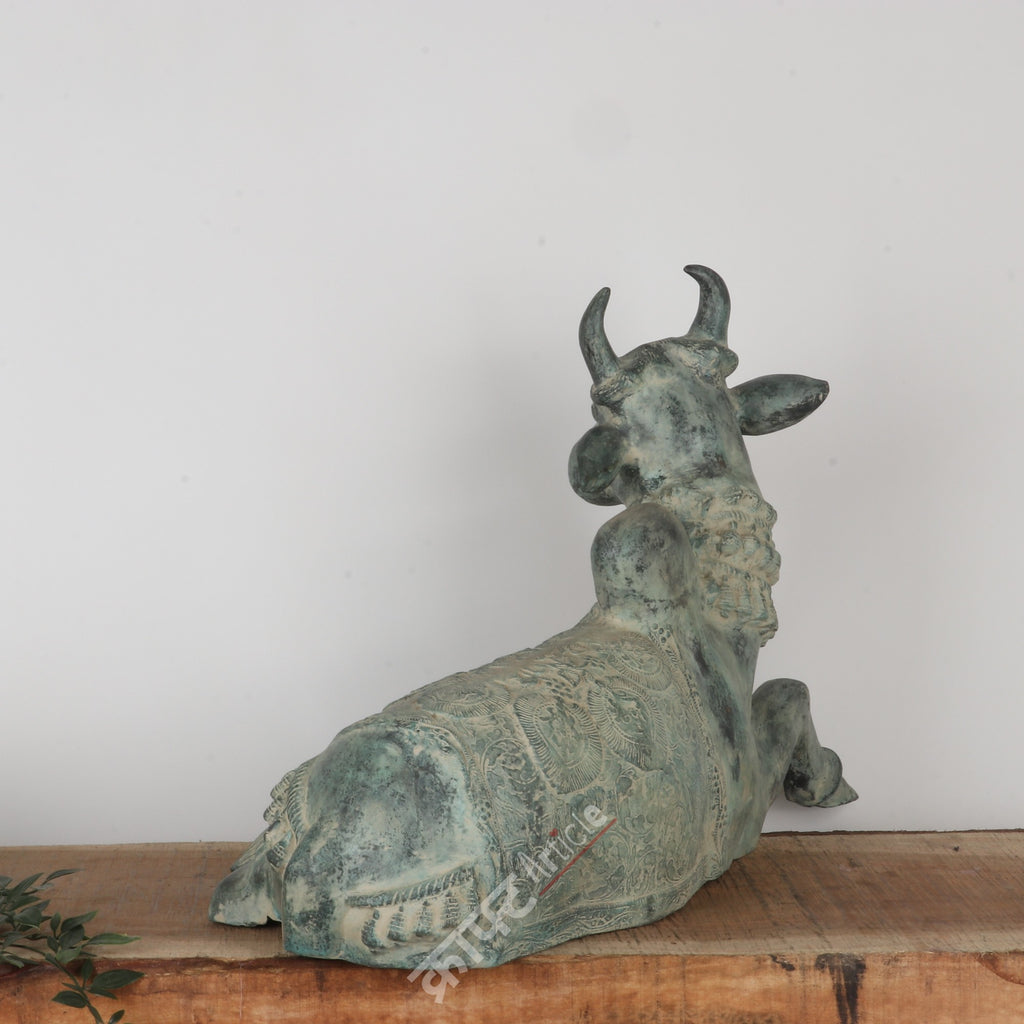 Brass Nandi Sculpture 17"