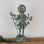 Brass Goddess Kali Tribal Sculpture