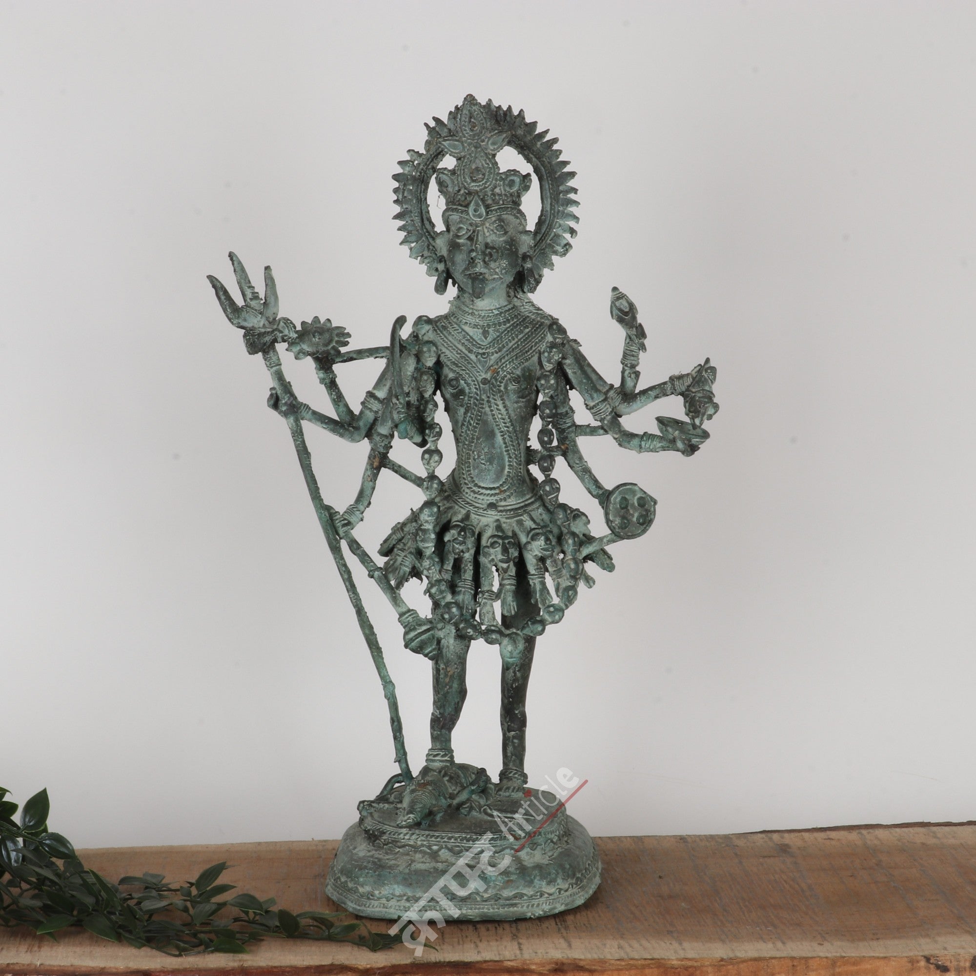 Brass Goddess Kali Tribal Sculpture