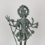 Brass Goddess Kali Tribal Sculpture