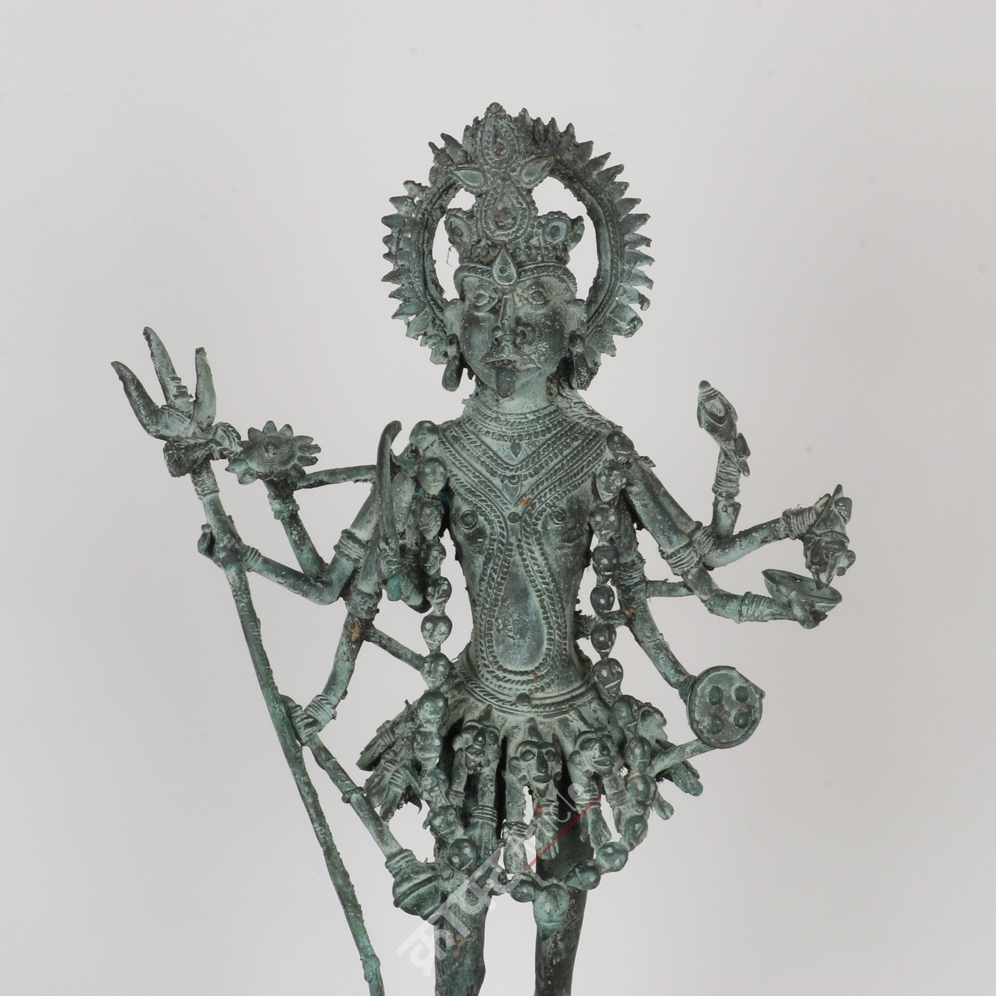 Brass Goddess Kali Tribal Sculpture