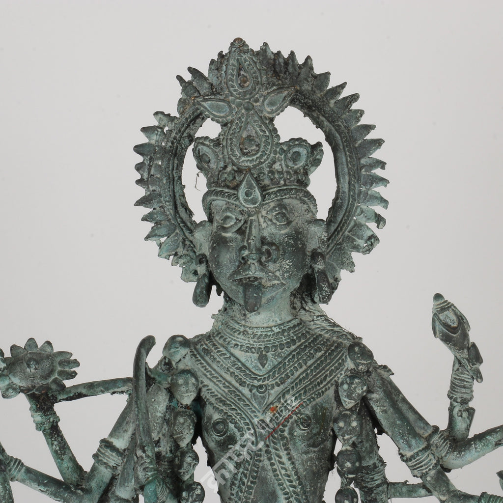 Brass Goddess Kali Tribal Sculpture