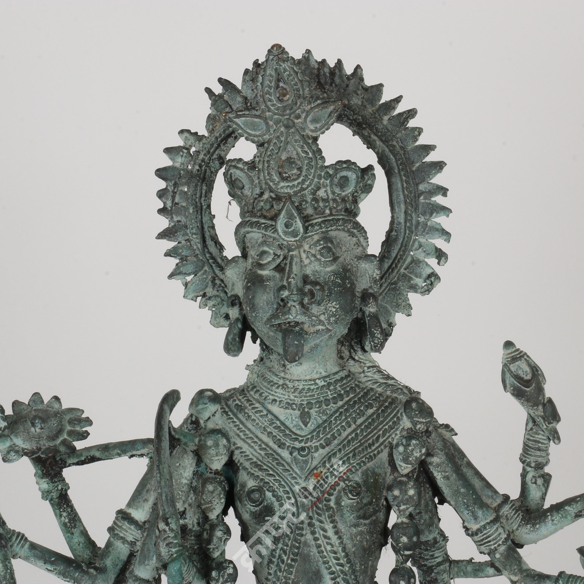 Brass Goddess Kali Tribal Sculpture