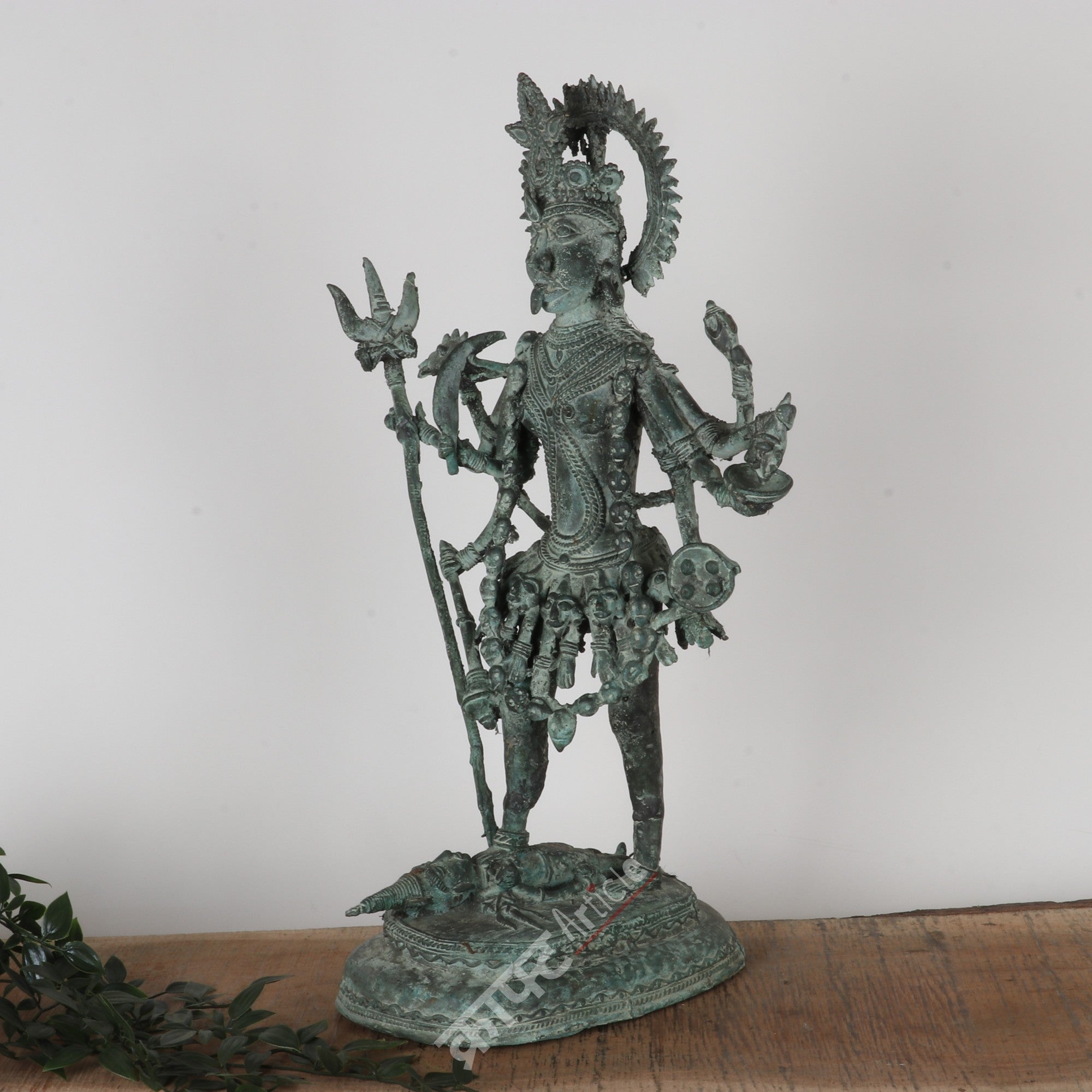 Brass Goddess Kali Tribal Sculpture
