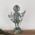 Brass Goddess Kali Tribal Sculpture