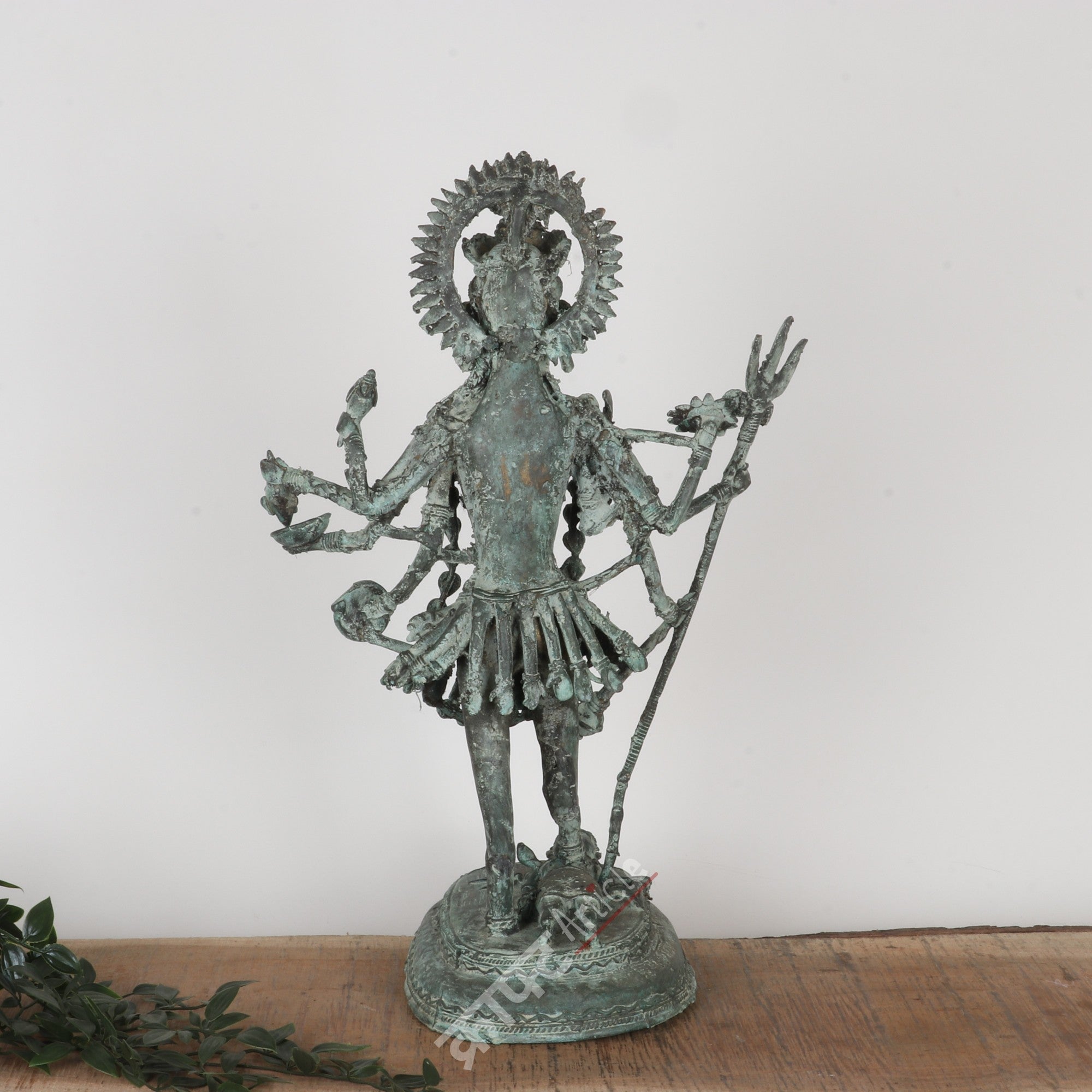 Brass Goddess Kali Tribal Sculpture
