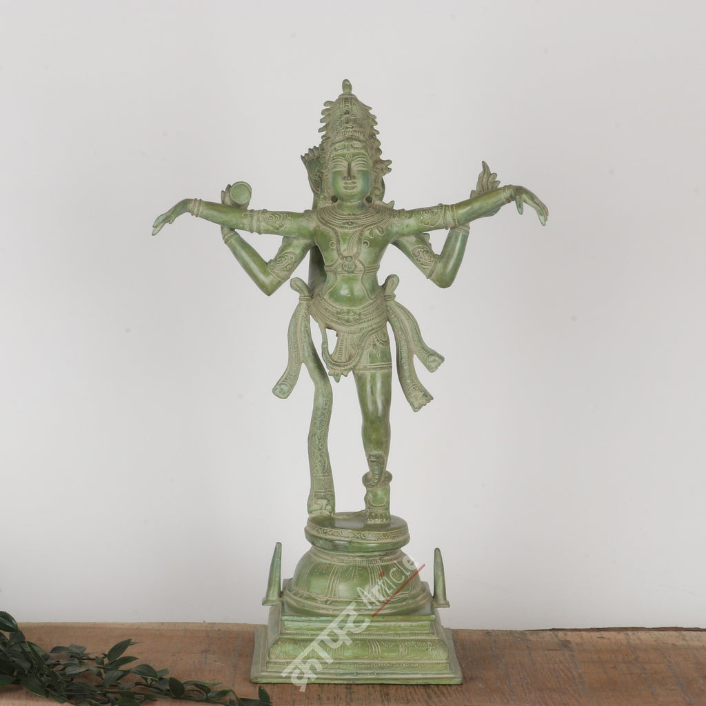 Brass Nataraja Statue – The Cosmic Dance of Lord Shiva