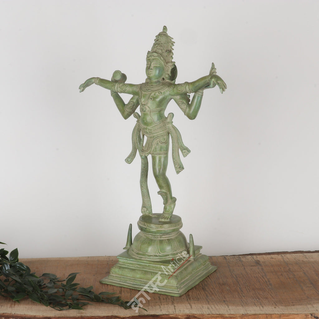 Brass Nataraja Statue – The Cosmic Dance of Lord Shiva