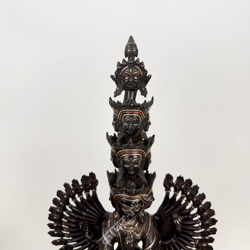 Avalokiteshvara Sculpture Brass Copper Silver