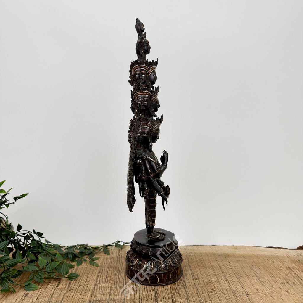 Avalokiteshvara Sculpture Brass Copper Silver