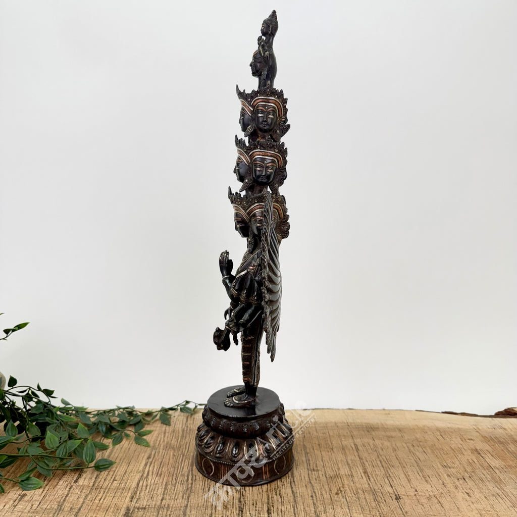 Avalokiteshvara Sculpture Brass Copper Silver