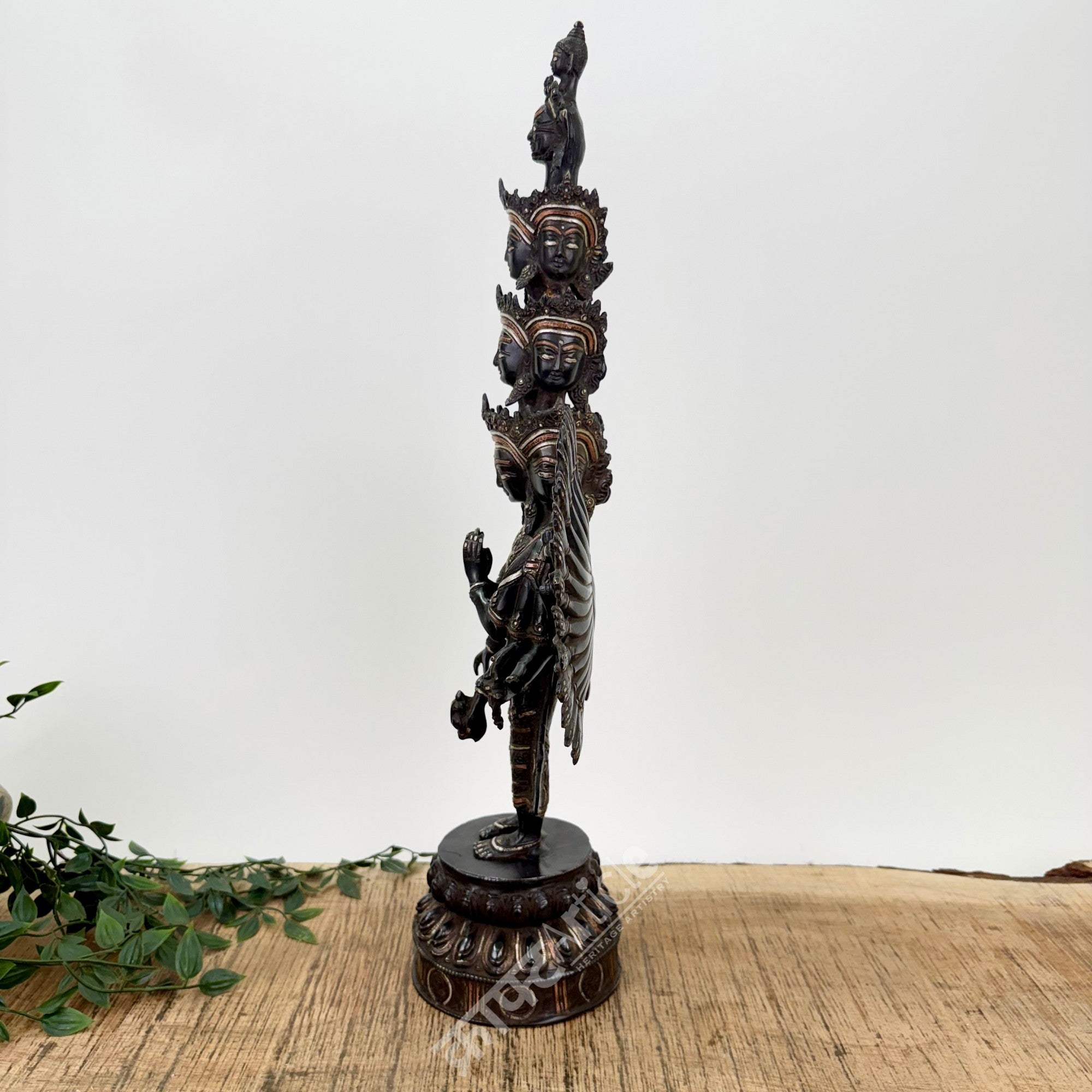 Avalokiteshvara Sculpture Brass Copper Silver