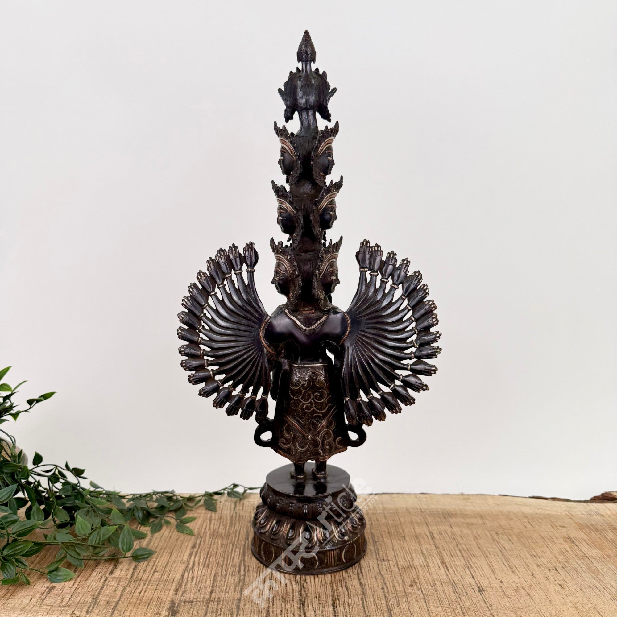 Avalokiteshvara Sculpture Brass Copper Silver
