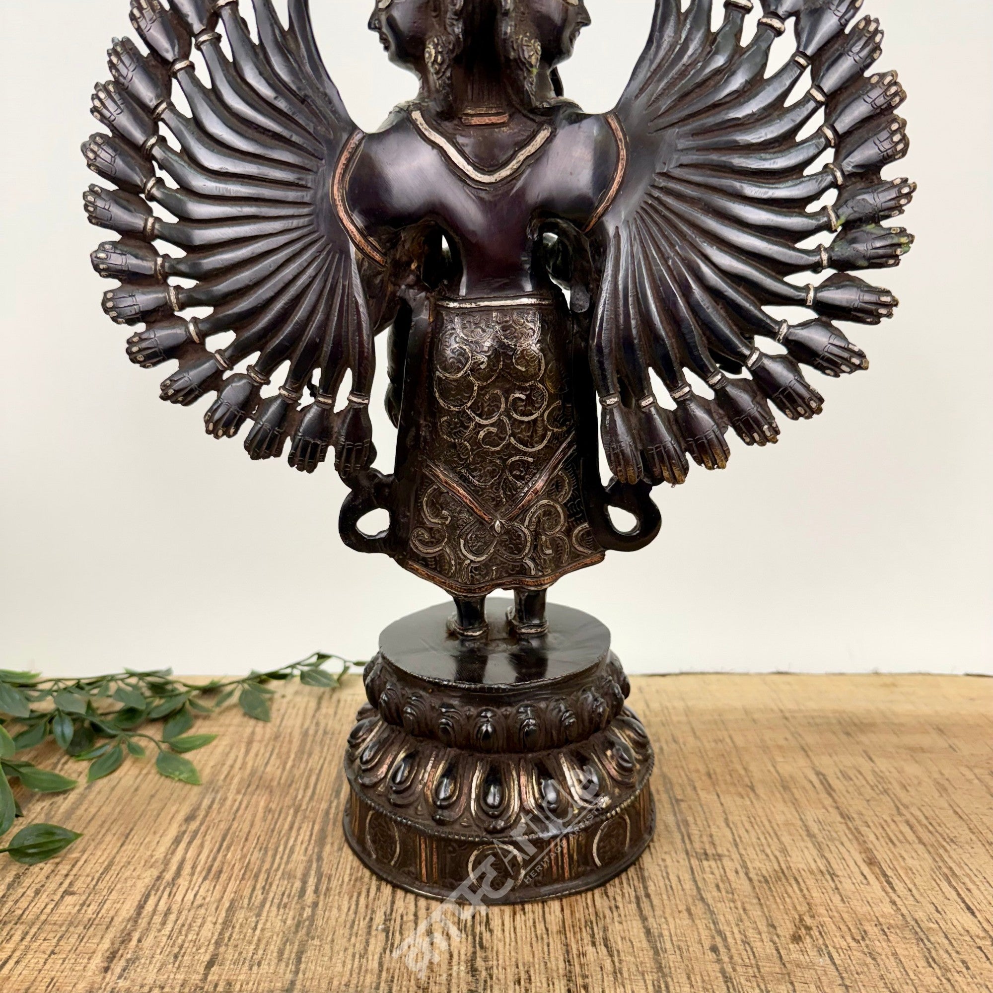 Avalokiteshvara Sculpture Brass Copper Silver