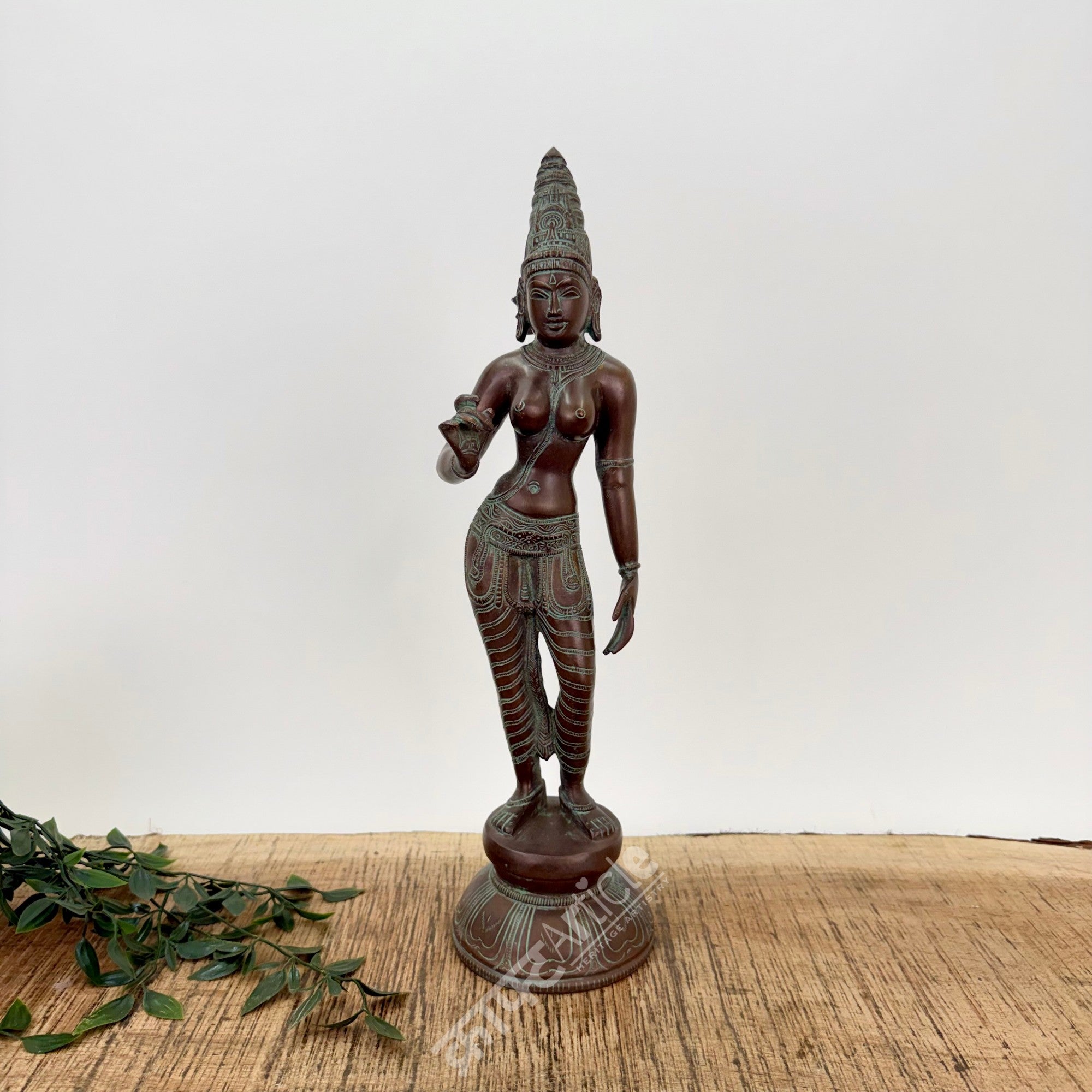 Brass Goddess Parvati Sculpture