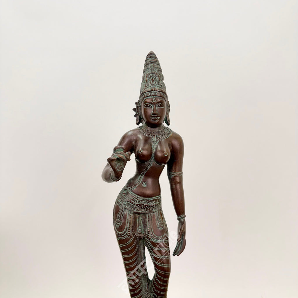 Brass Goddess Parvati Sculpture