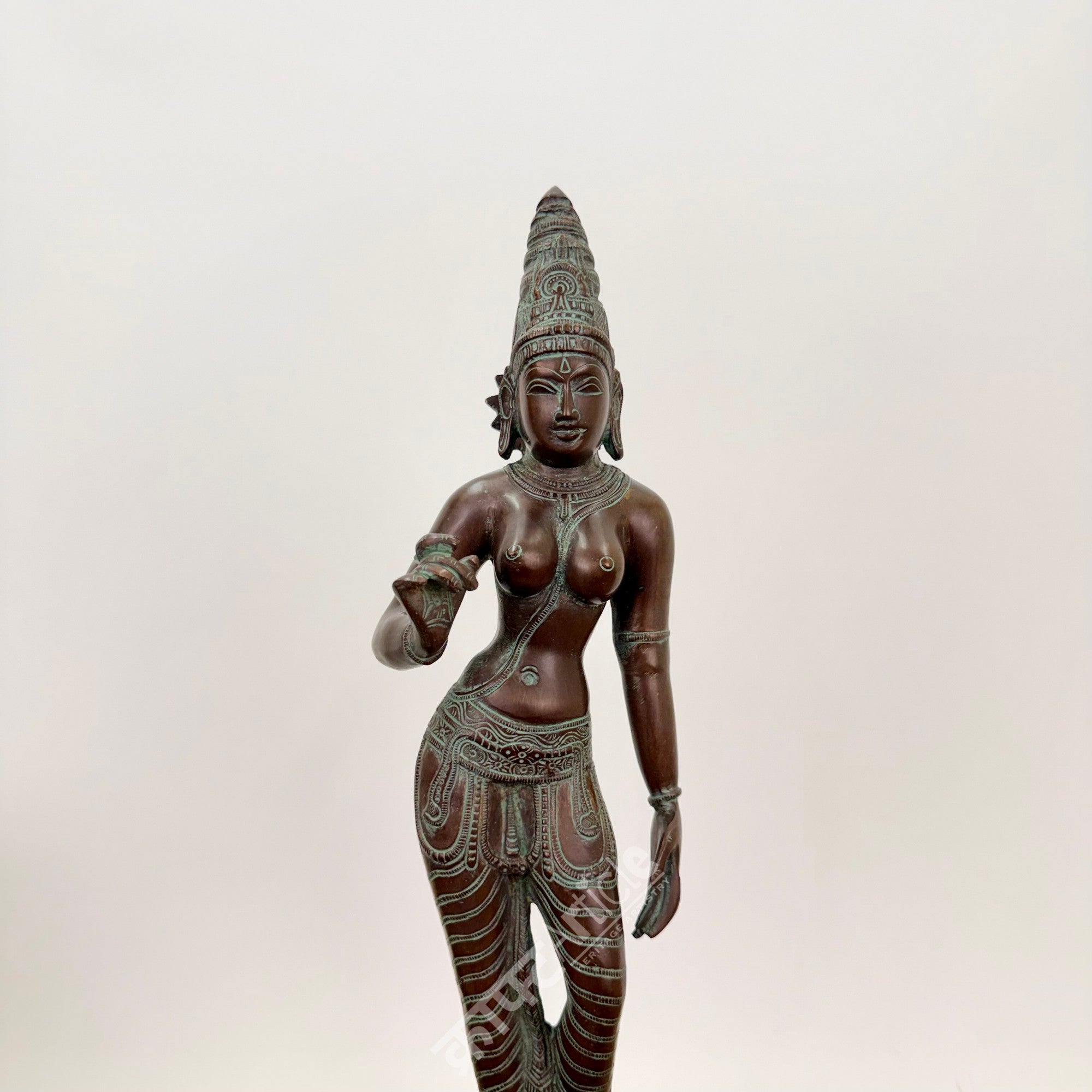 Brass Goddess Parvati Sculpture